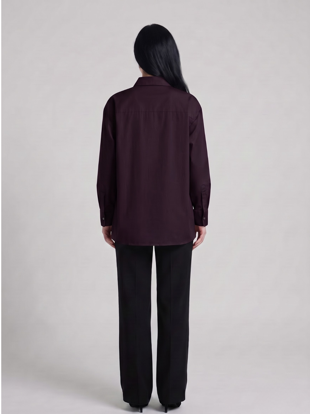 The Panelled Shirt - Wine