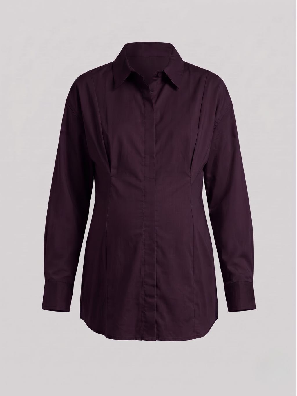 The Panelled Shirt - Wine