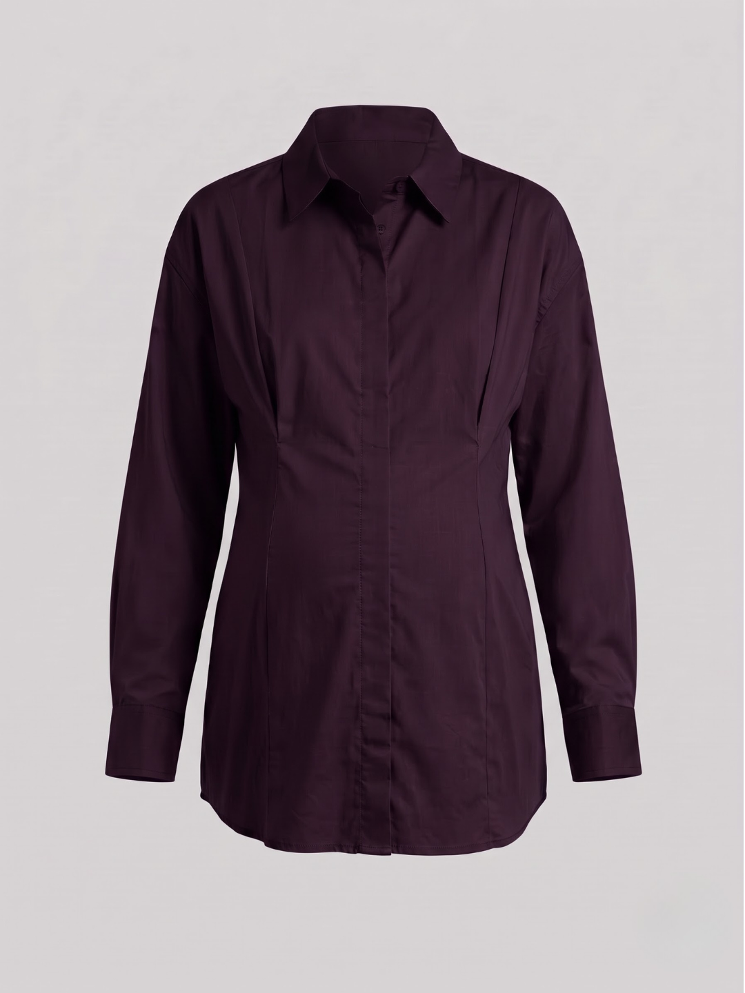 The Panelled Shirt - Wine