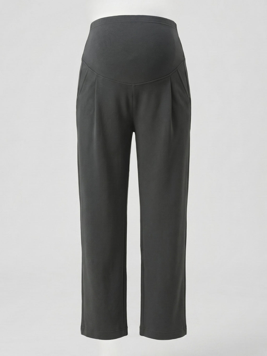 Over-Bump Straight Pants - Grey