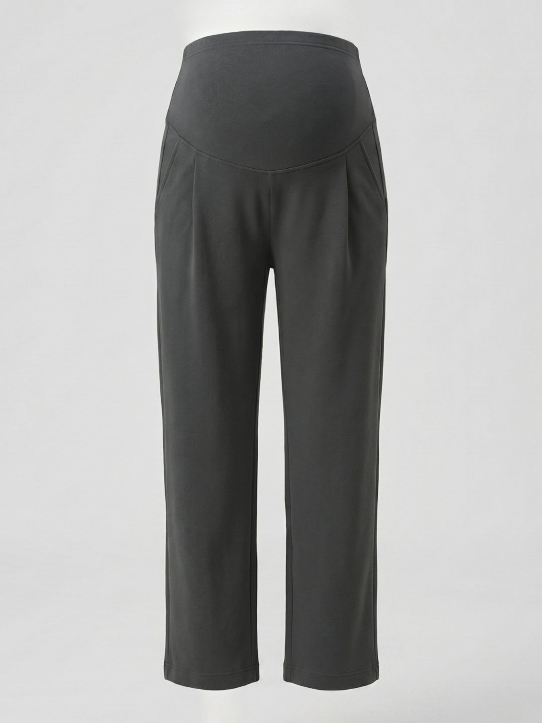 Over-Bump Straight Pants - Grey
