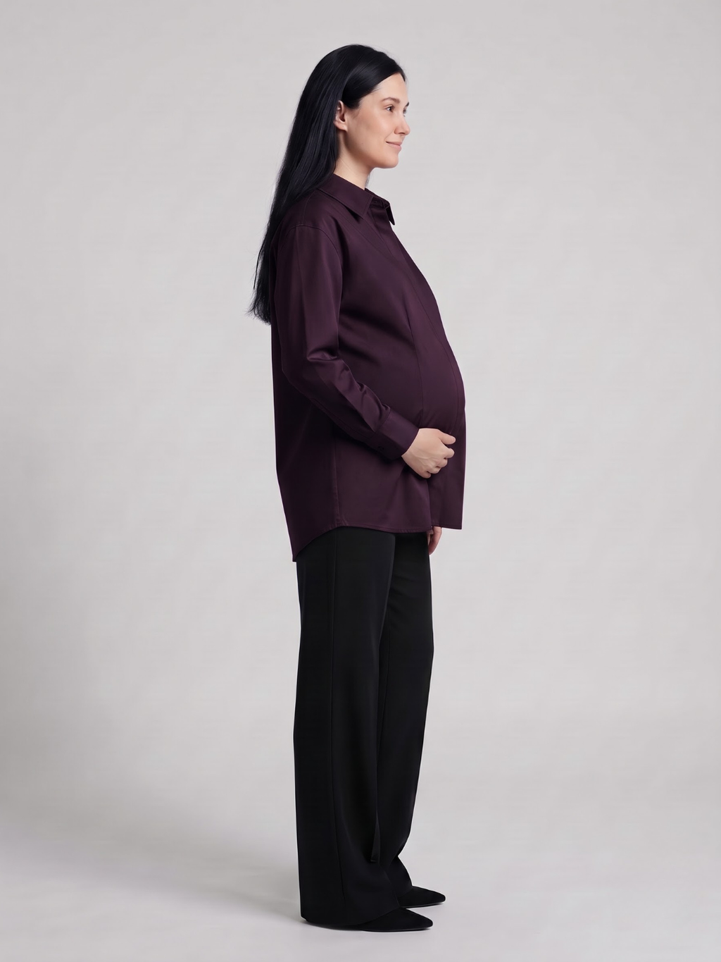 The Panelled Shirt - Wine