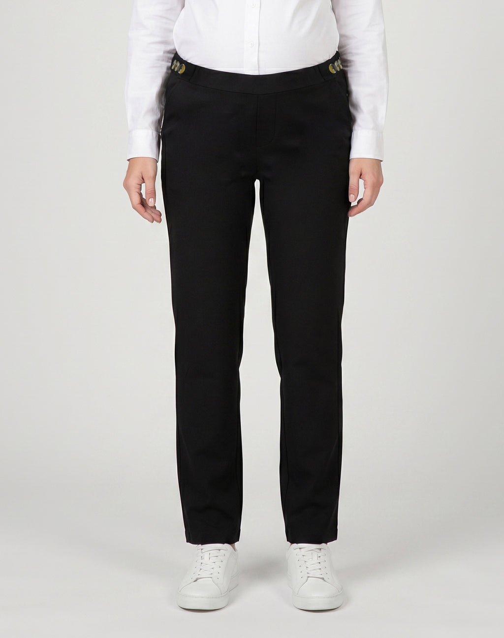 Tailored Trouser with Side Buttons