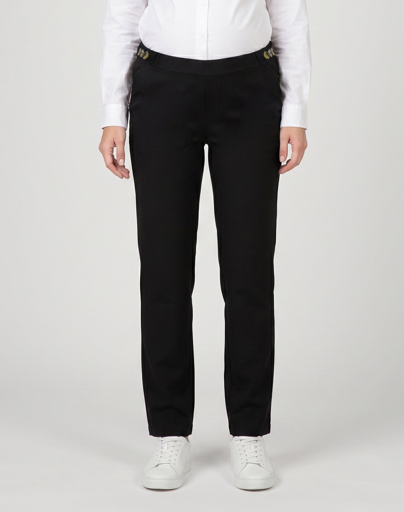 Tailored Trouser with Side Buttons