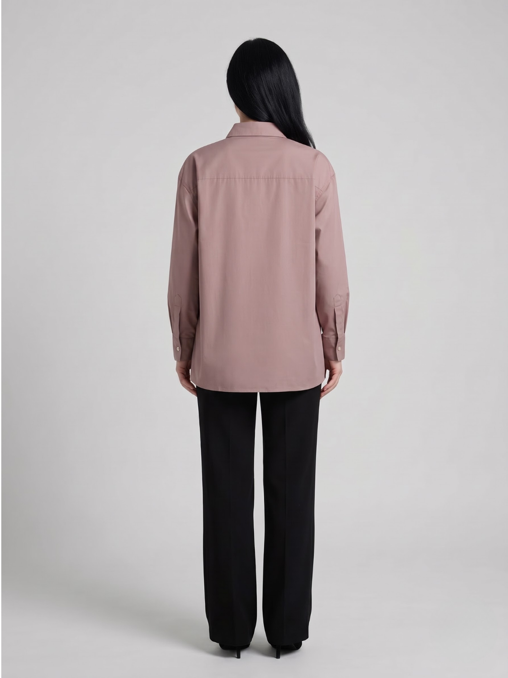 The Panelled Shirt - Dust Pink