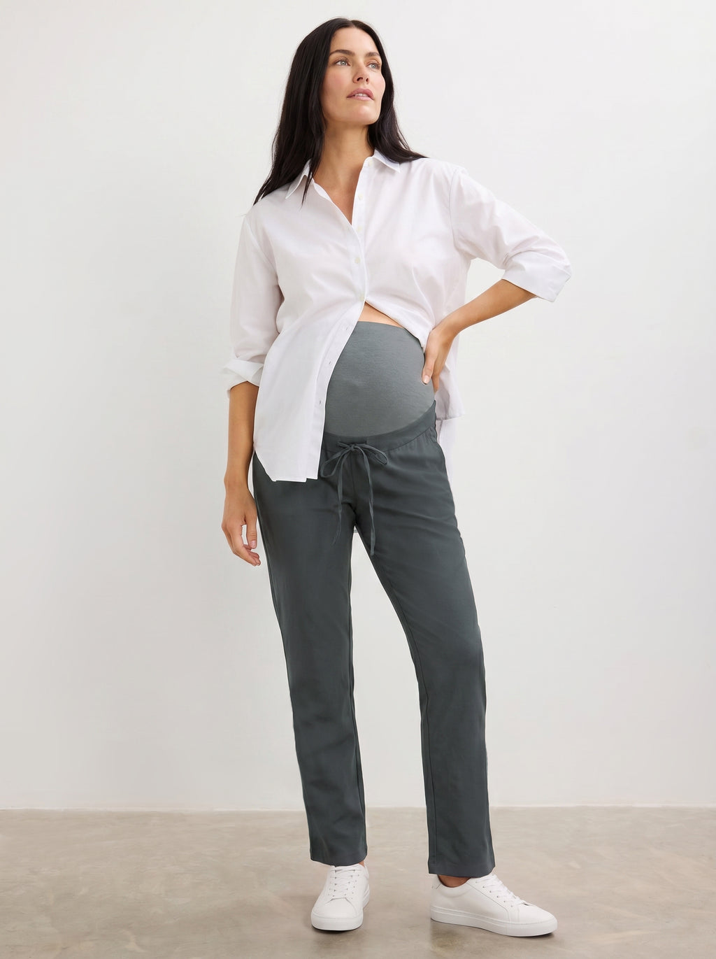 Drawstring Over-Bump Pants