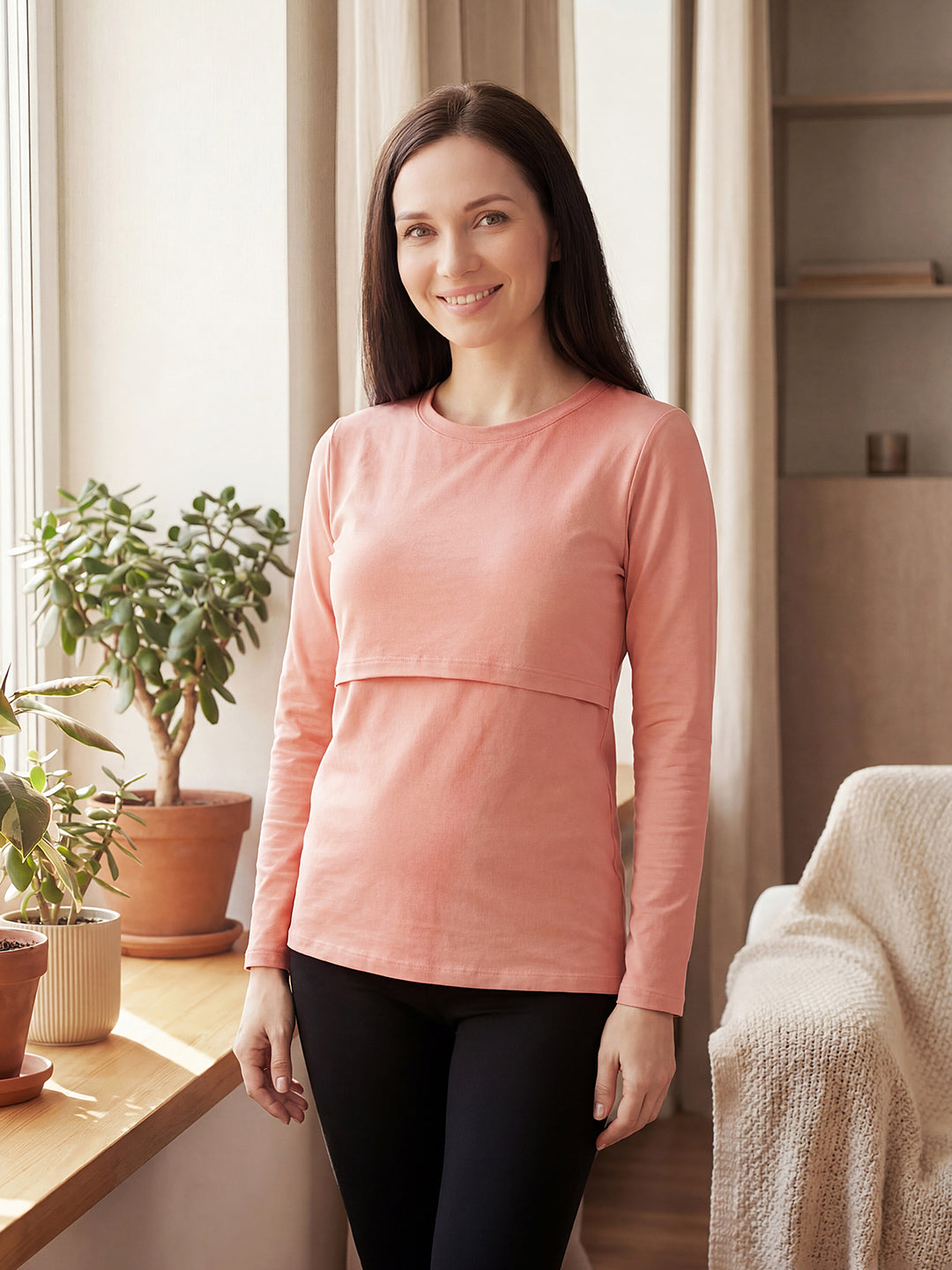 Flap-Access Nursing Top