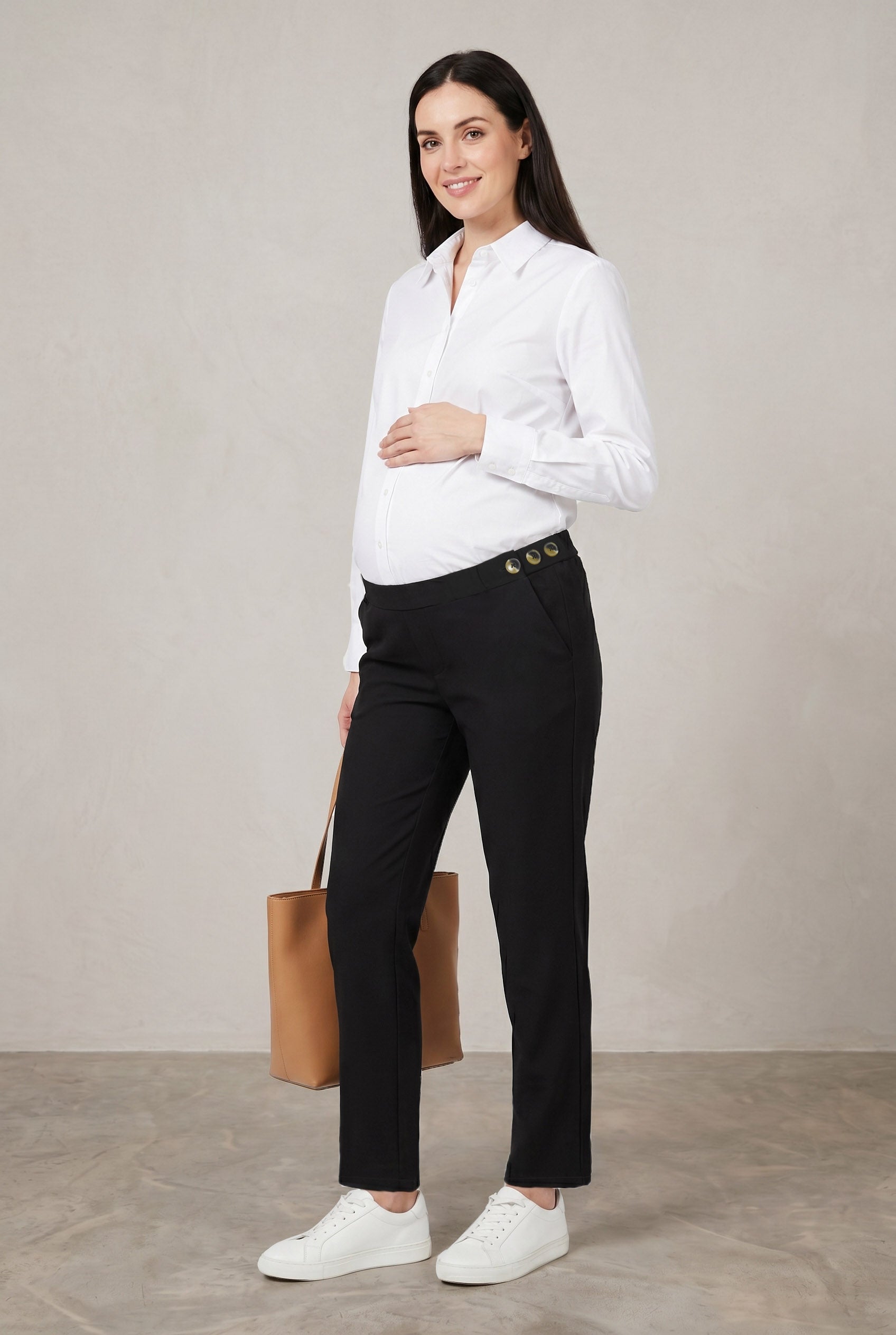 Tailored Trouser with Side Buttons