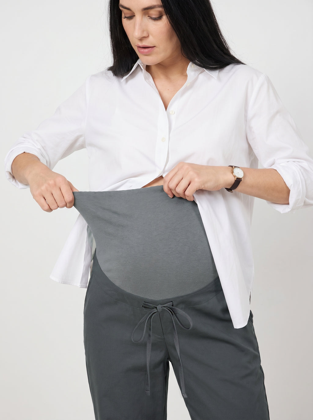 Drawstring Over-Bump Pants