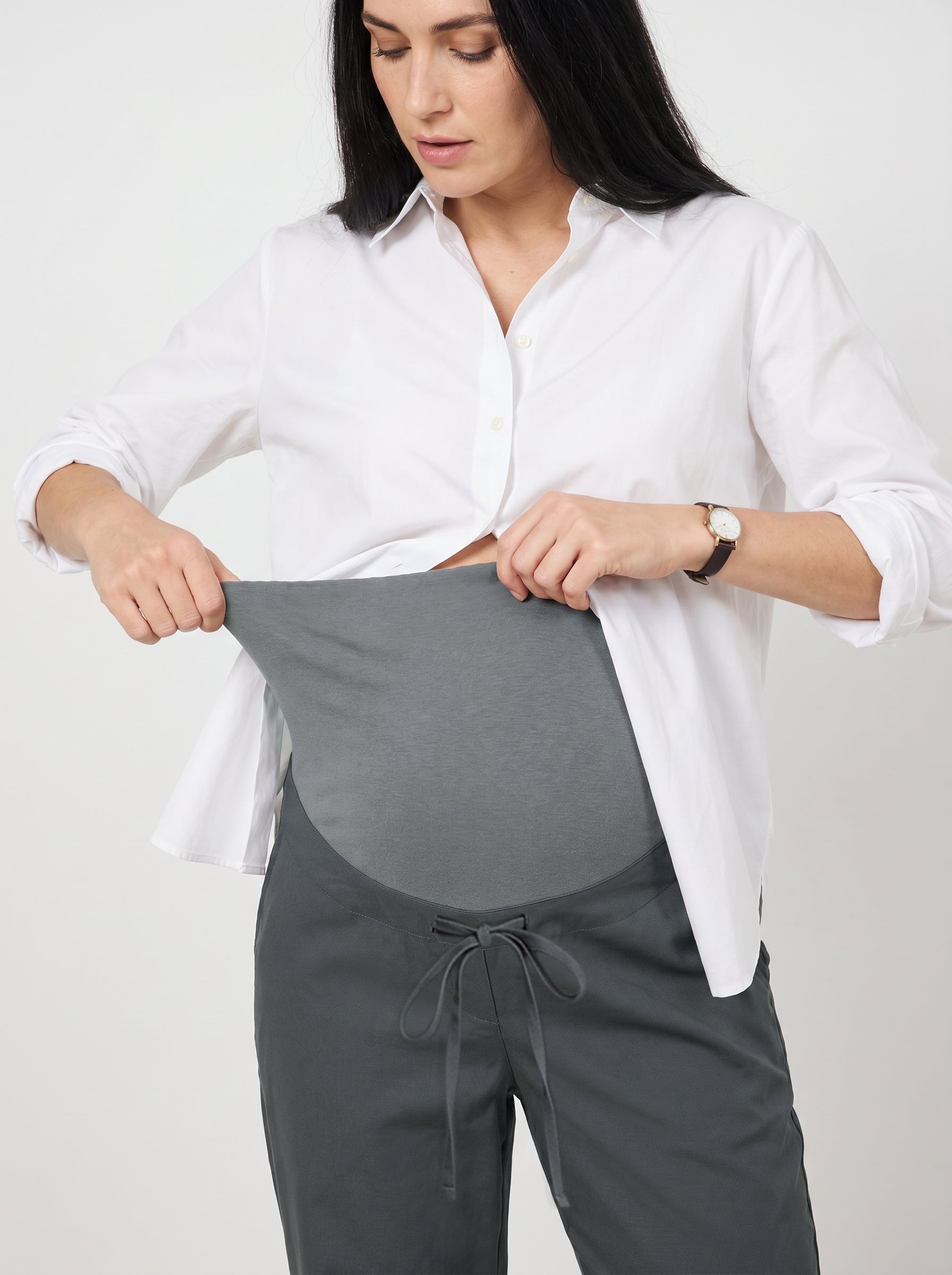 Drawstring Over-Bump Pants