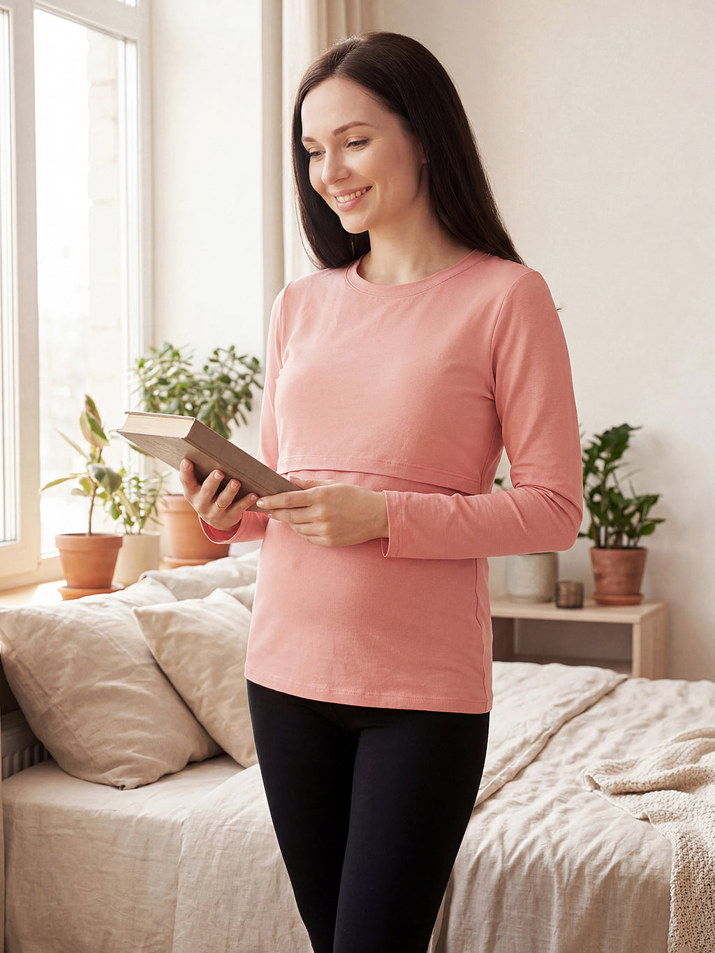 Flap-Access Nursing Top