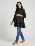Layered Bloom Top - Black