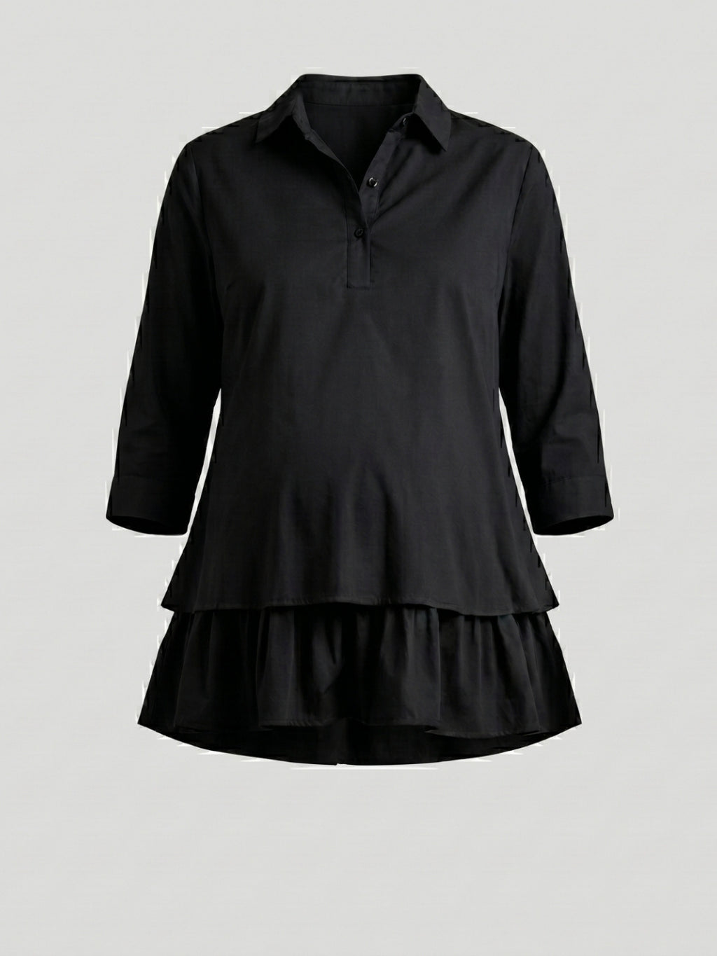 Layered Bloom Top - Black