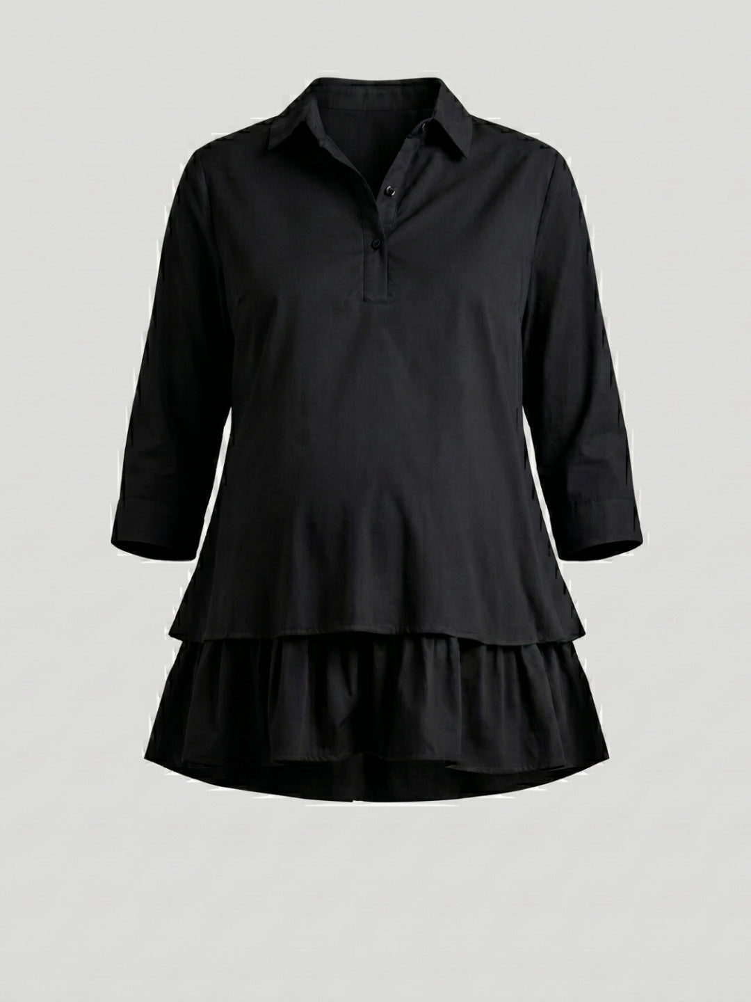 Layered Bloom Top - Black