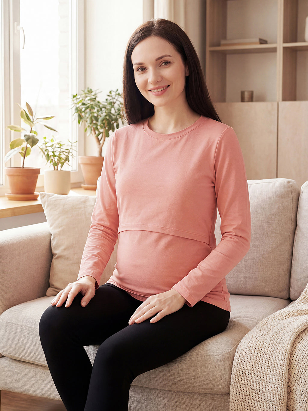 Flap-Access Nursing Top