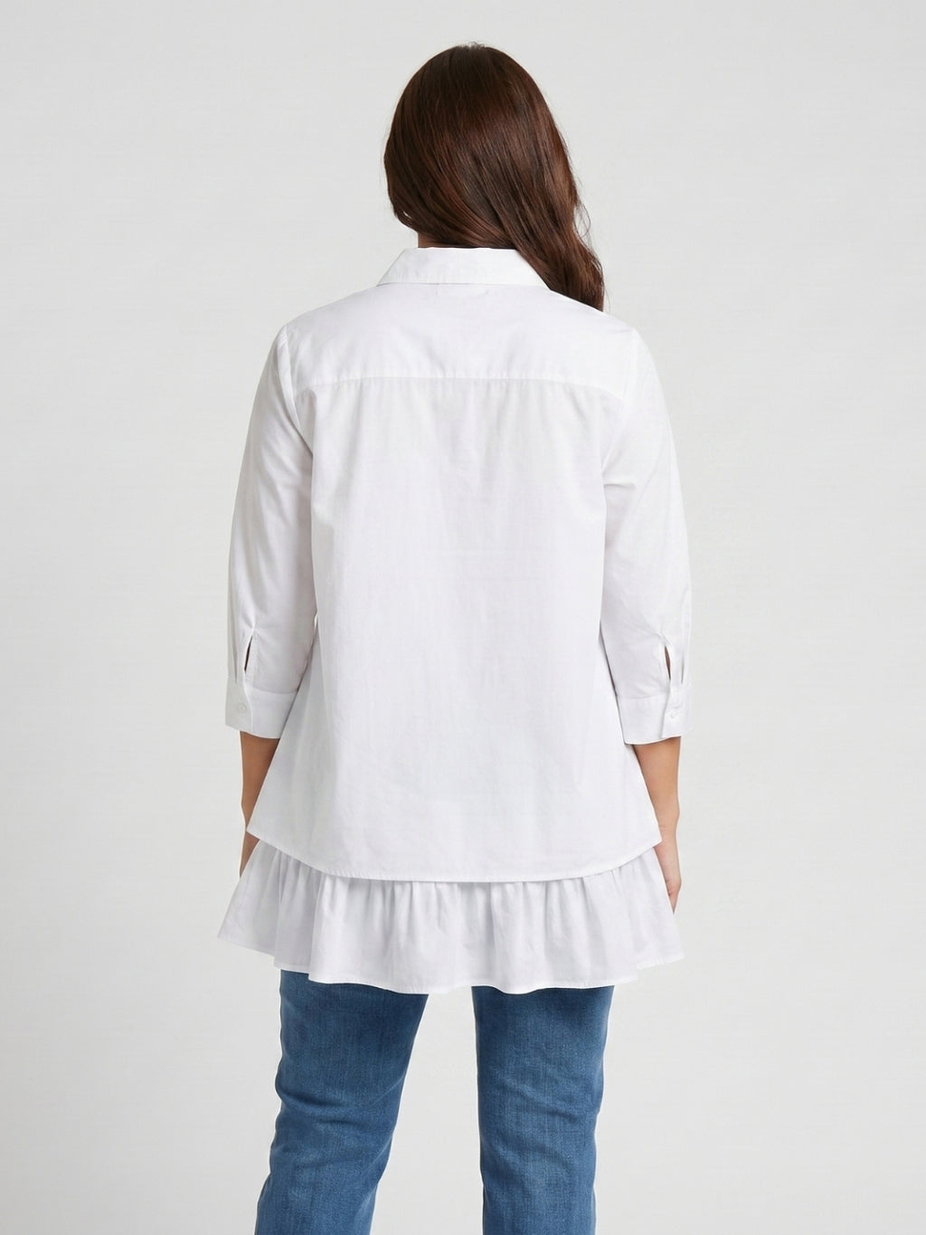 Layered Bloom Top - White