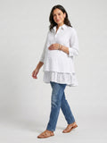 Layered Bloom Top - White
