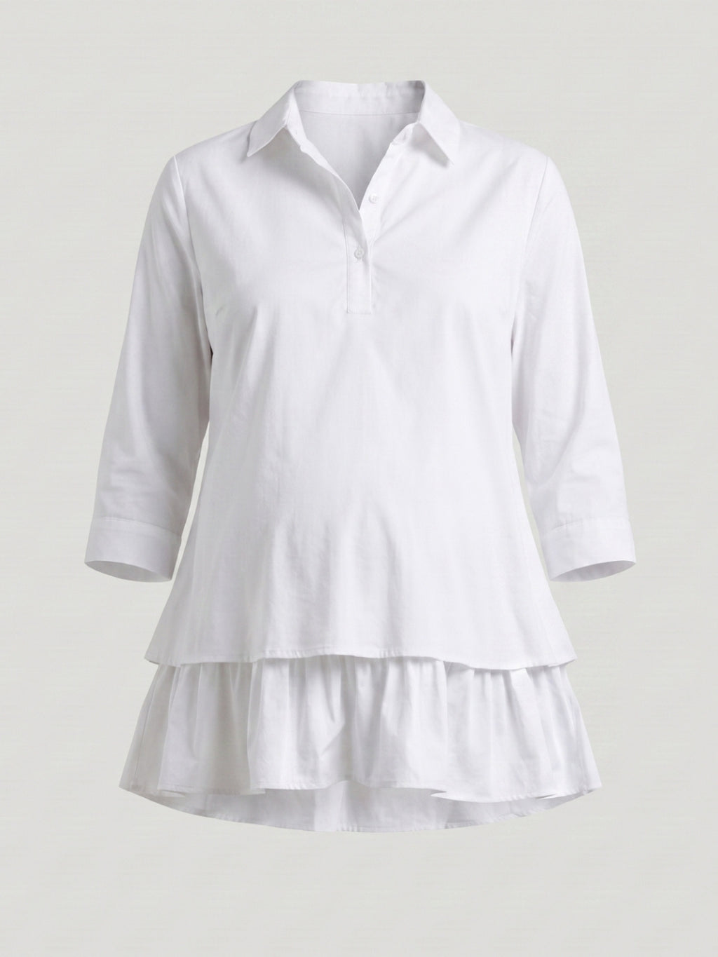 Layered Bloom Top - White