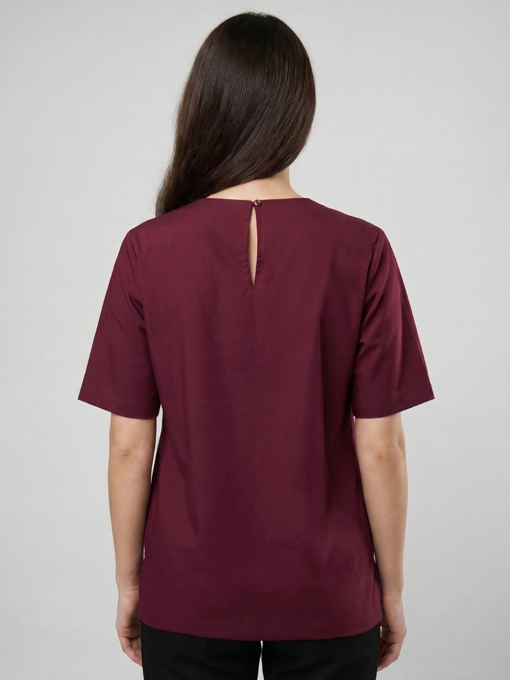 Magnetic Snap Nursing Tee - Wine