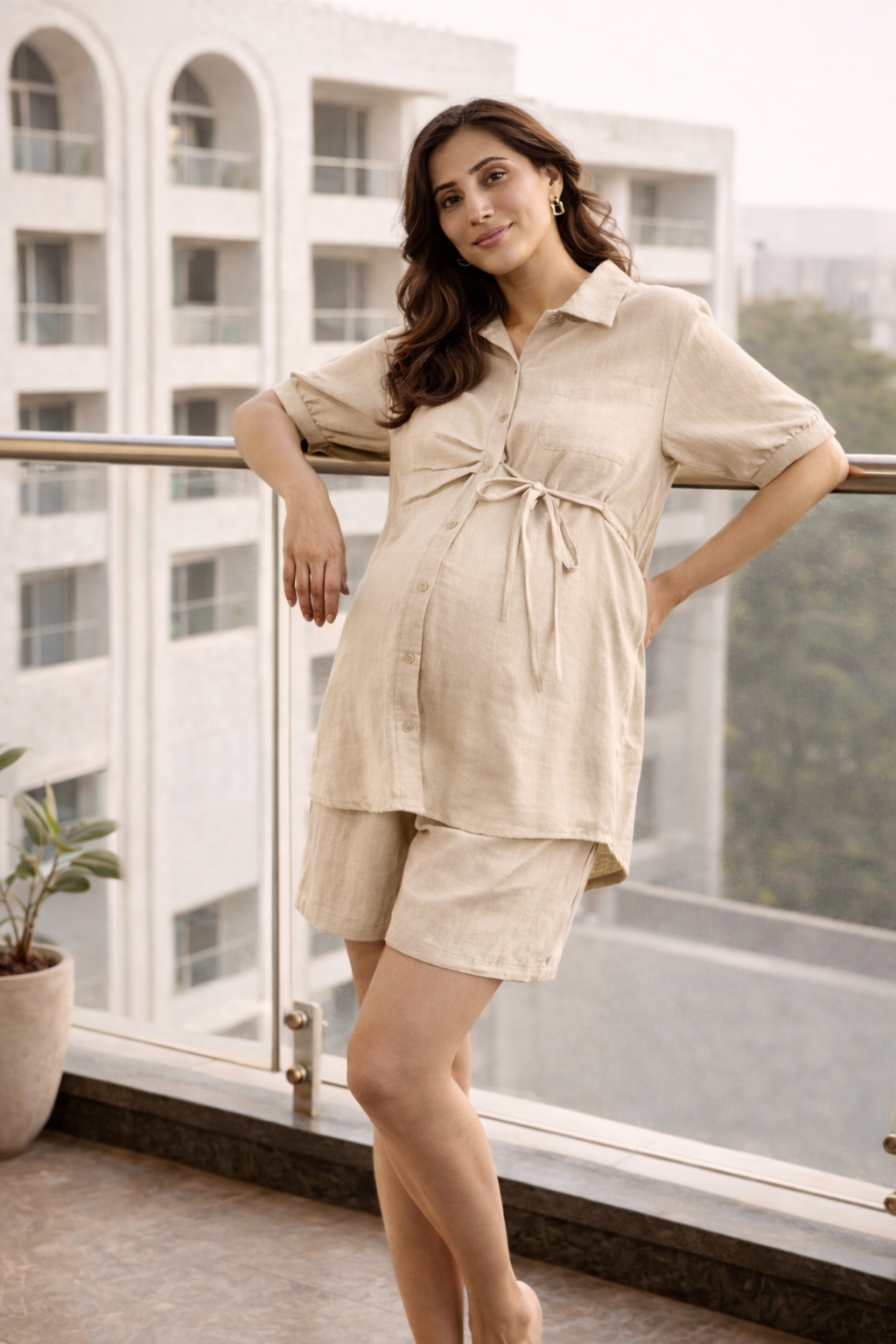 Linen Shirt & Shorts Co-ord