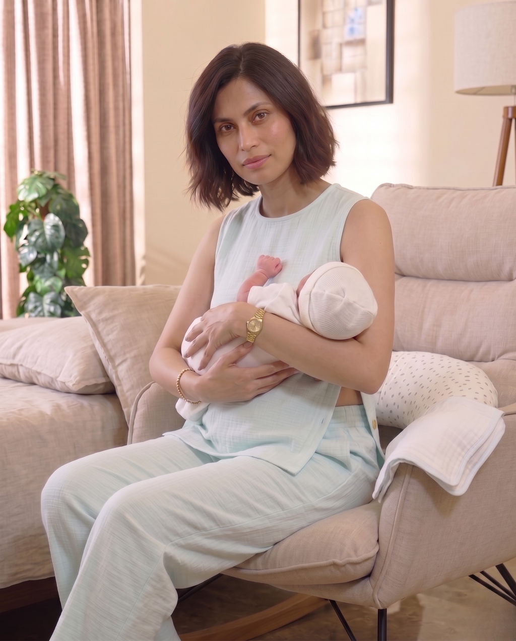 Side-Buttoned Nursing Co-Ord