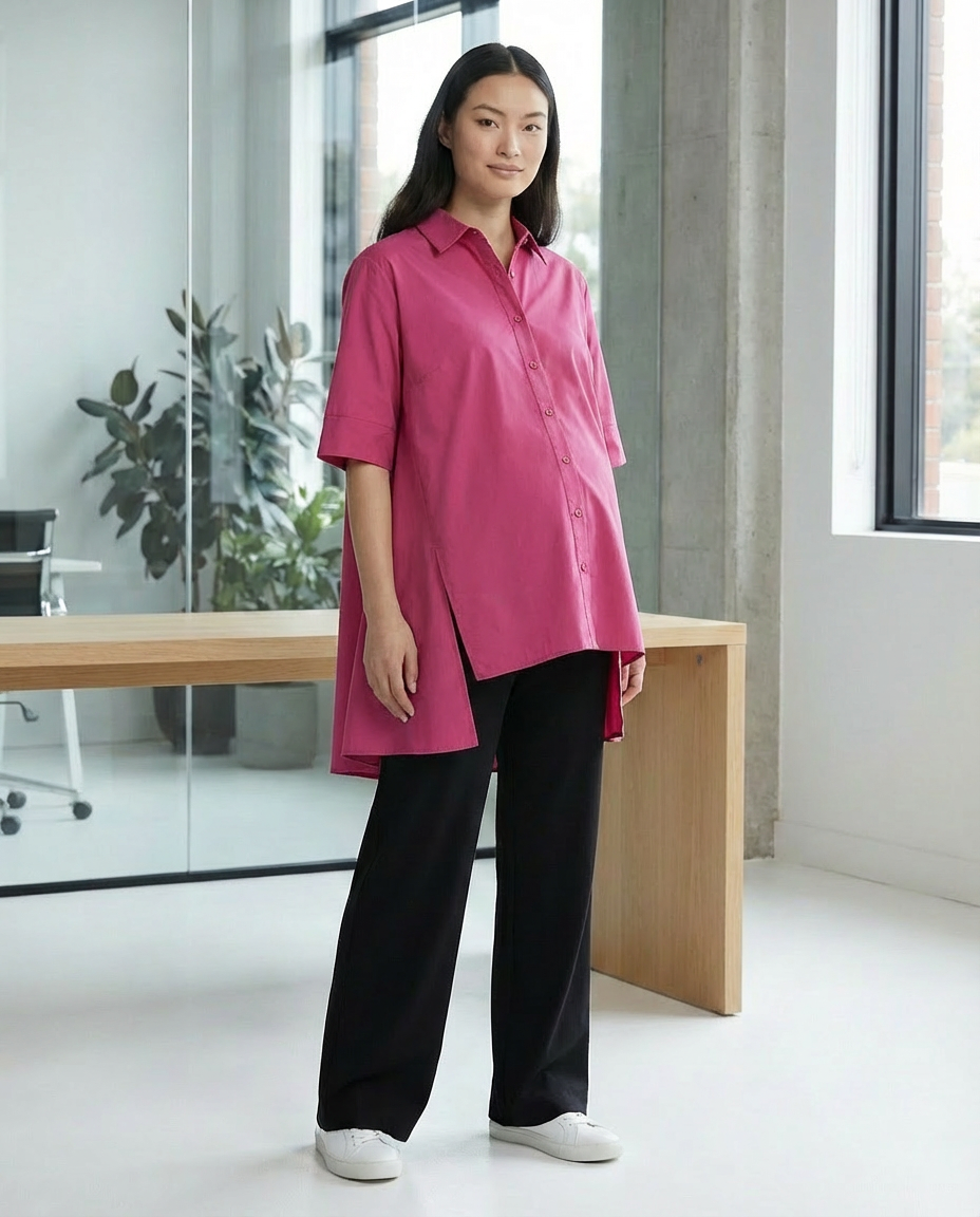 Oversized High-Low Shirt