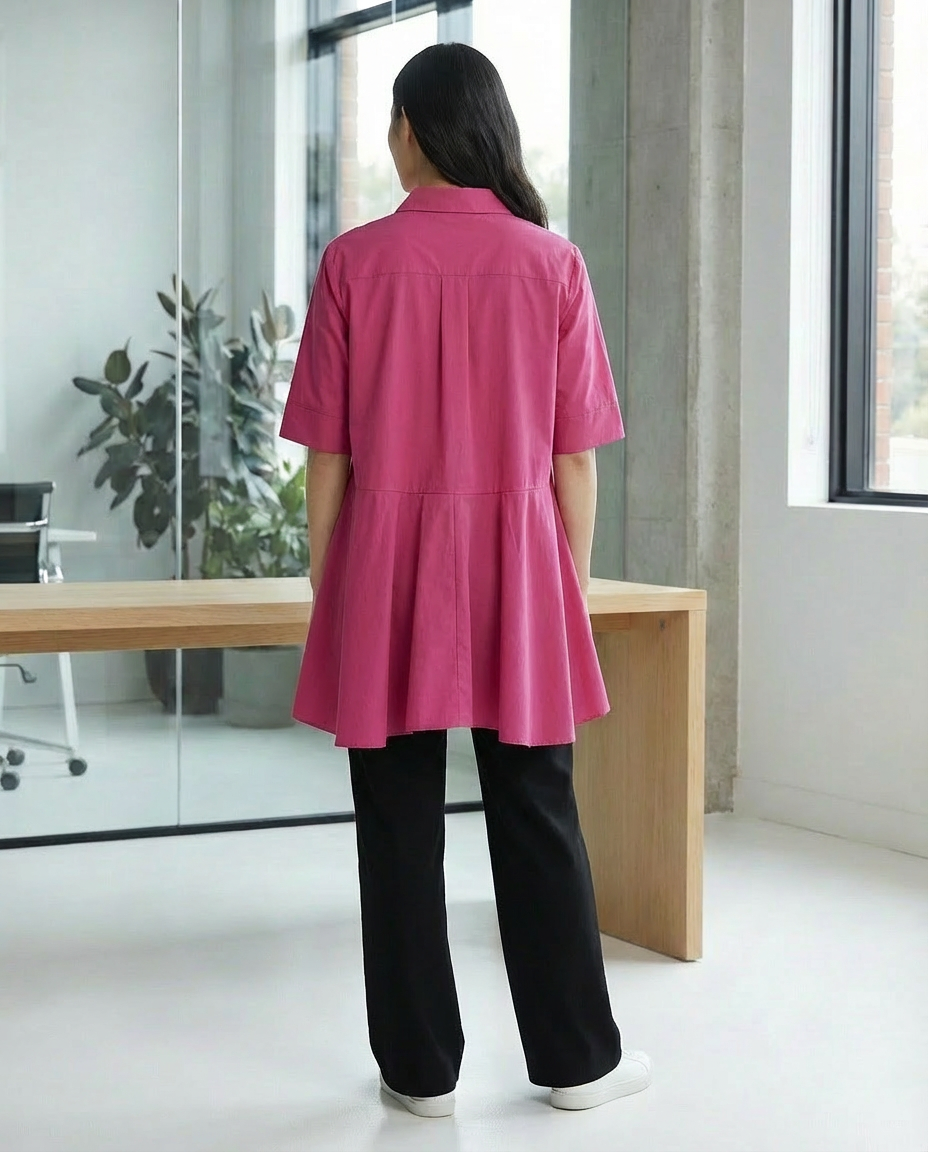 Oversized High-Low Shirt