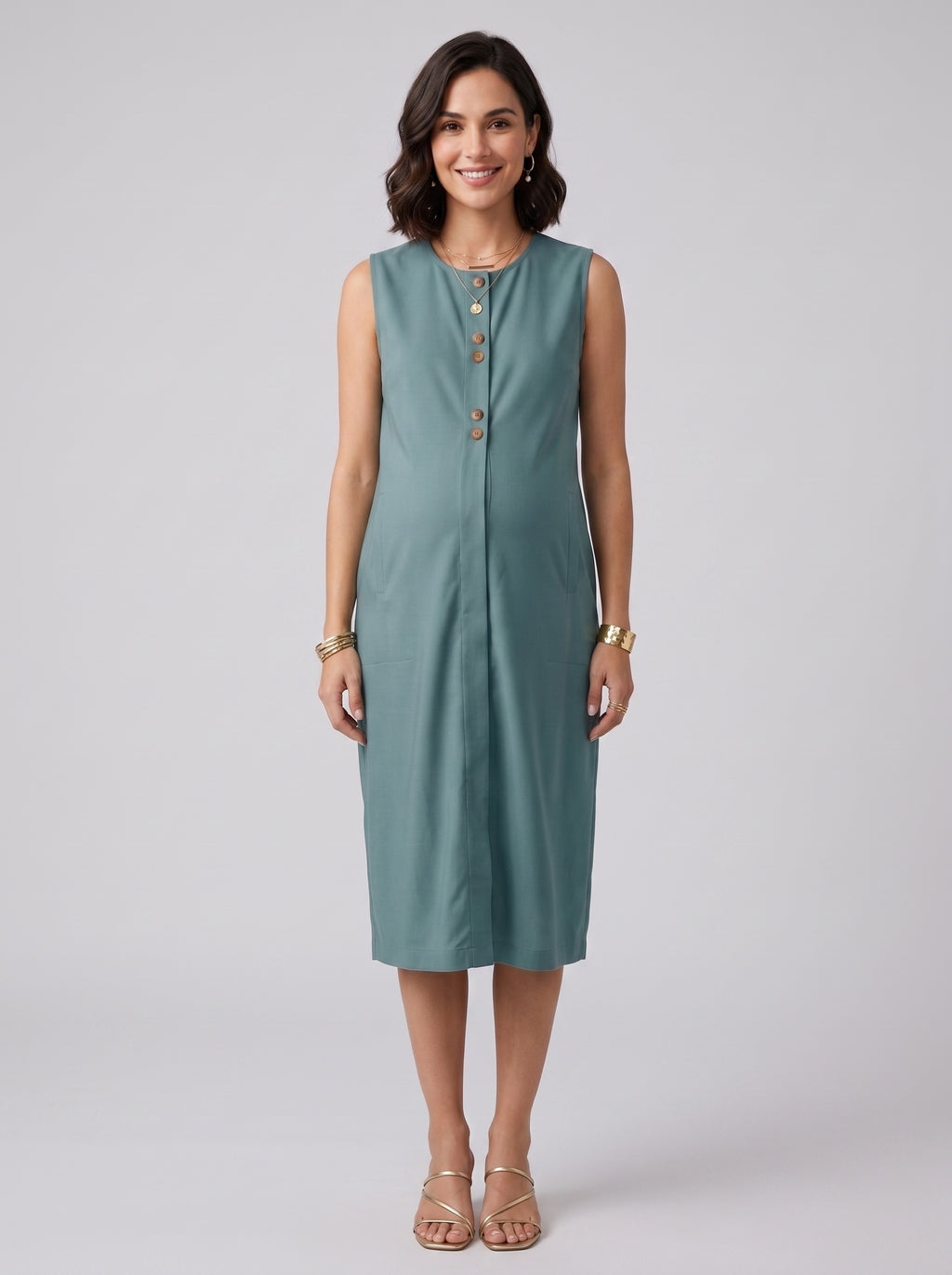 Cocoon Dress - Green