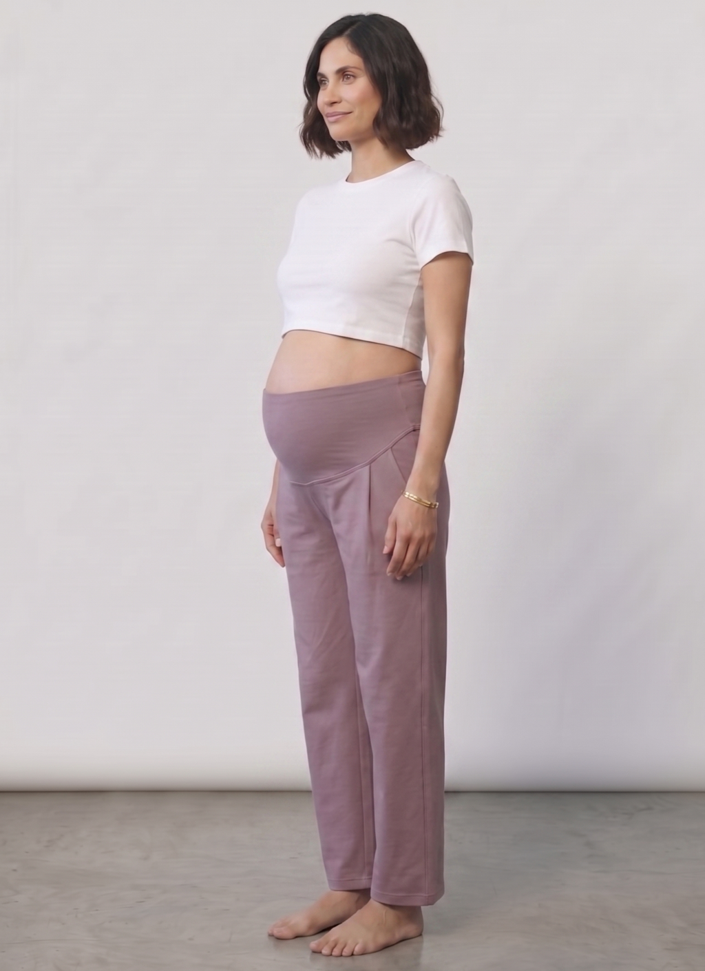 Over-Bump Straight Pants