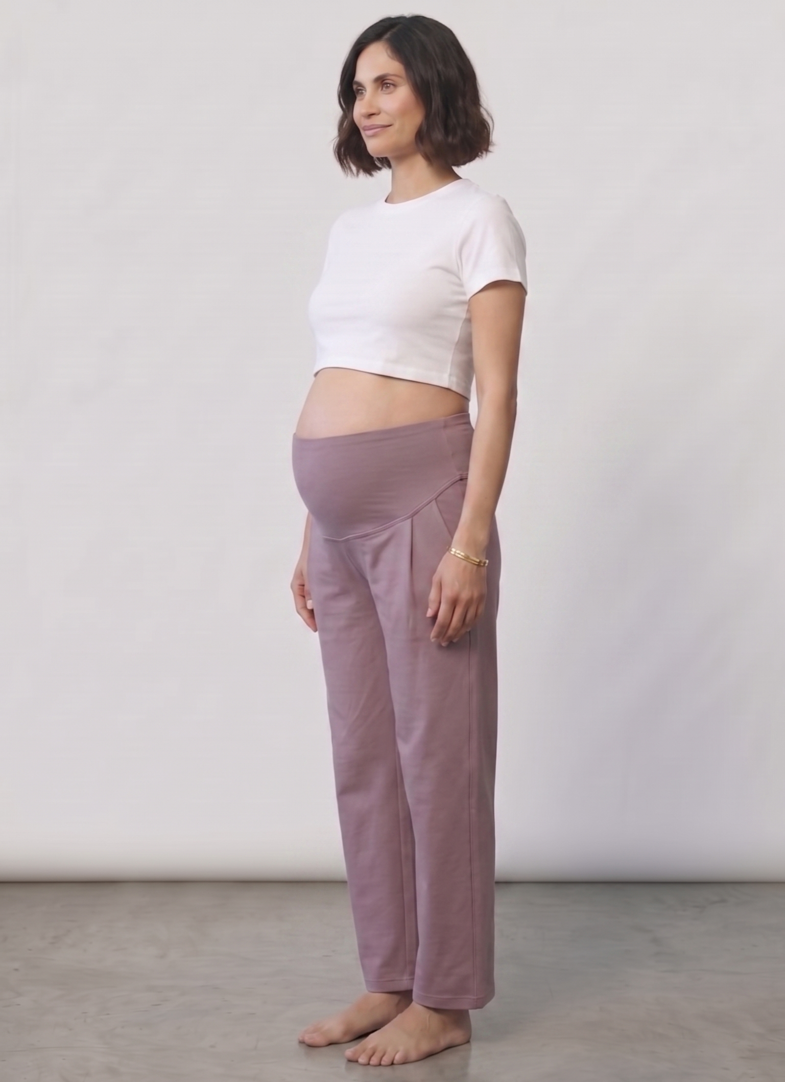 Over-Bump Straight Pants