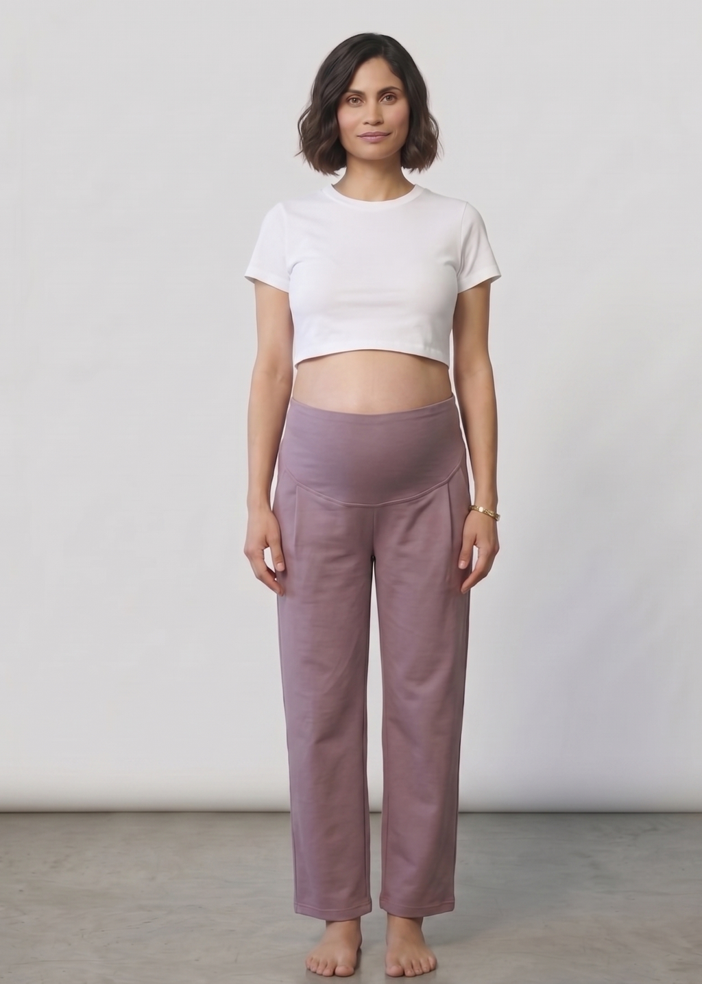 Over-Bump Straight Pants