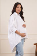 High-Low Drape Shirt