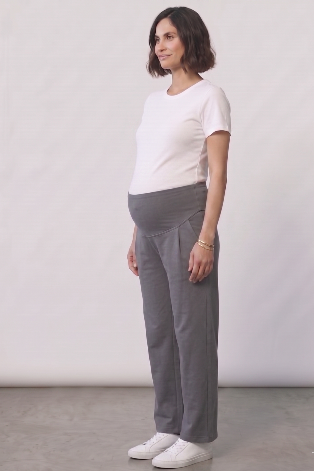 Over-Bump Straight Pants