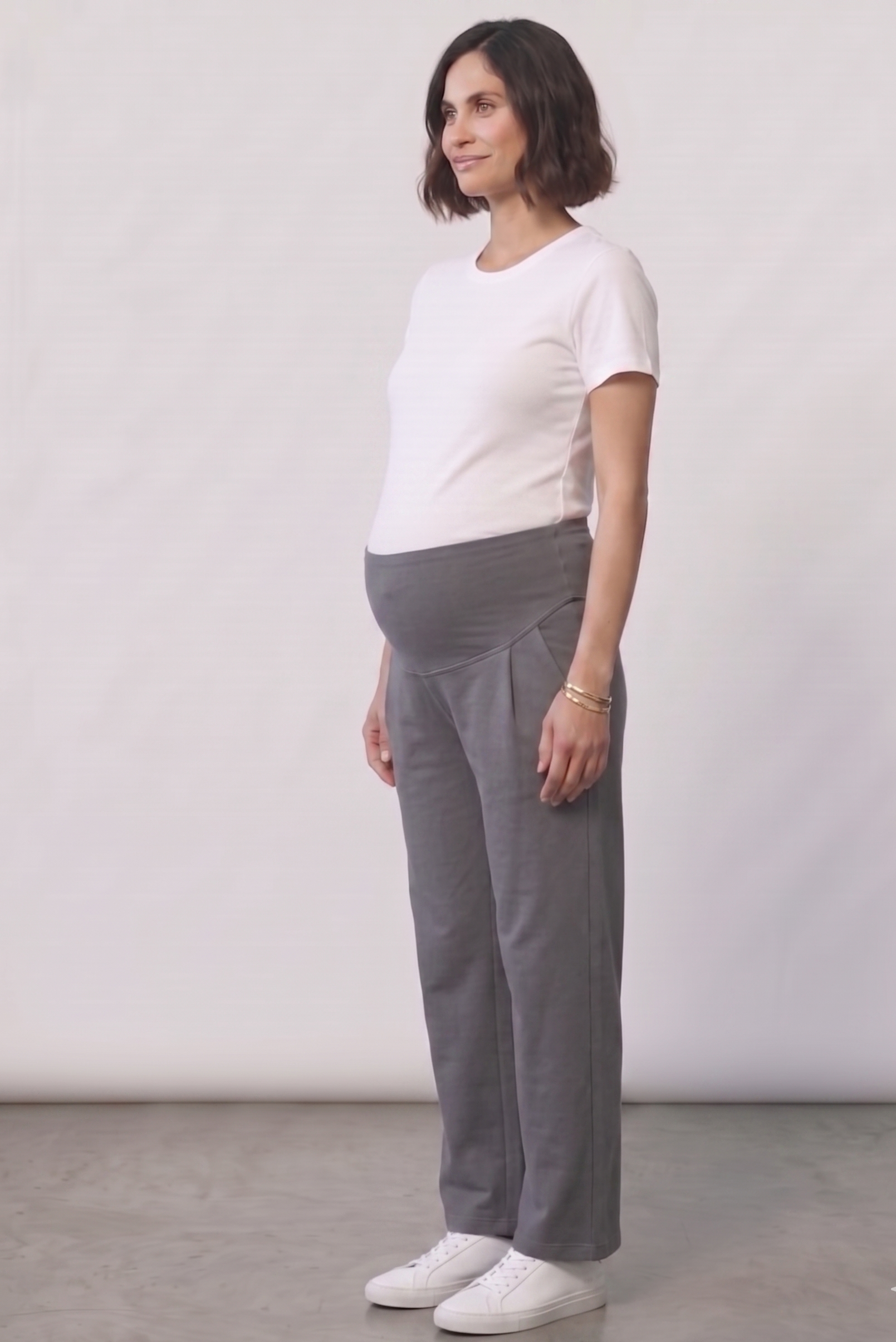 Over-Bump Straight Pants