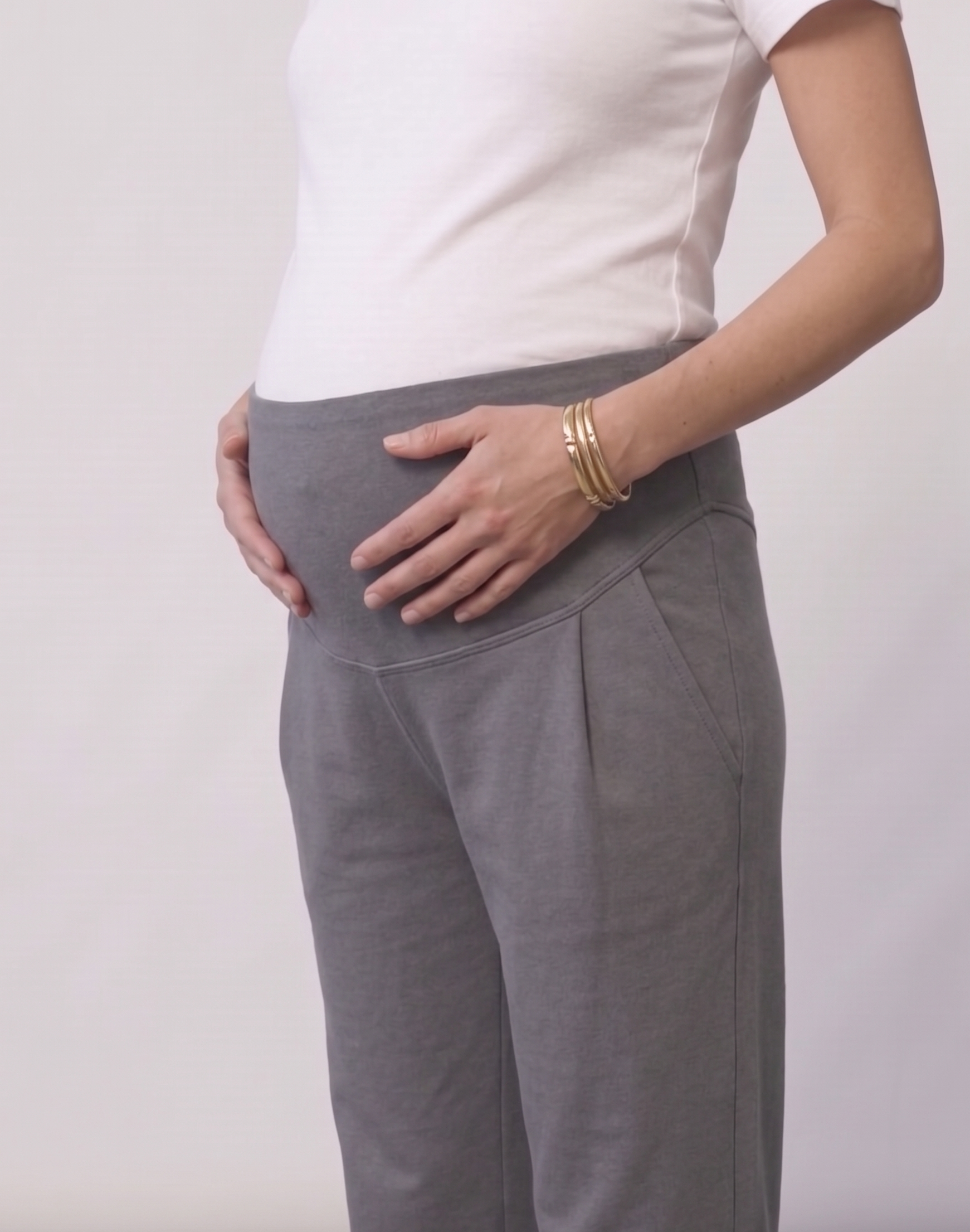 Over-Bump Straight Pants