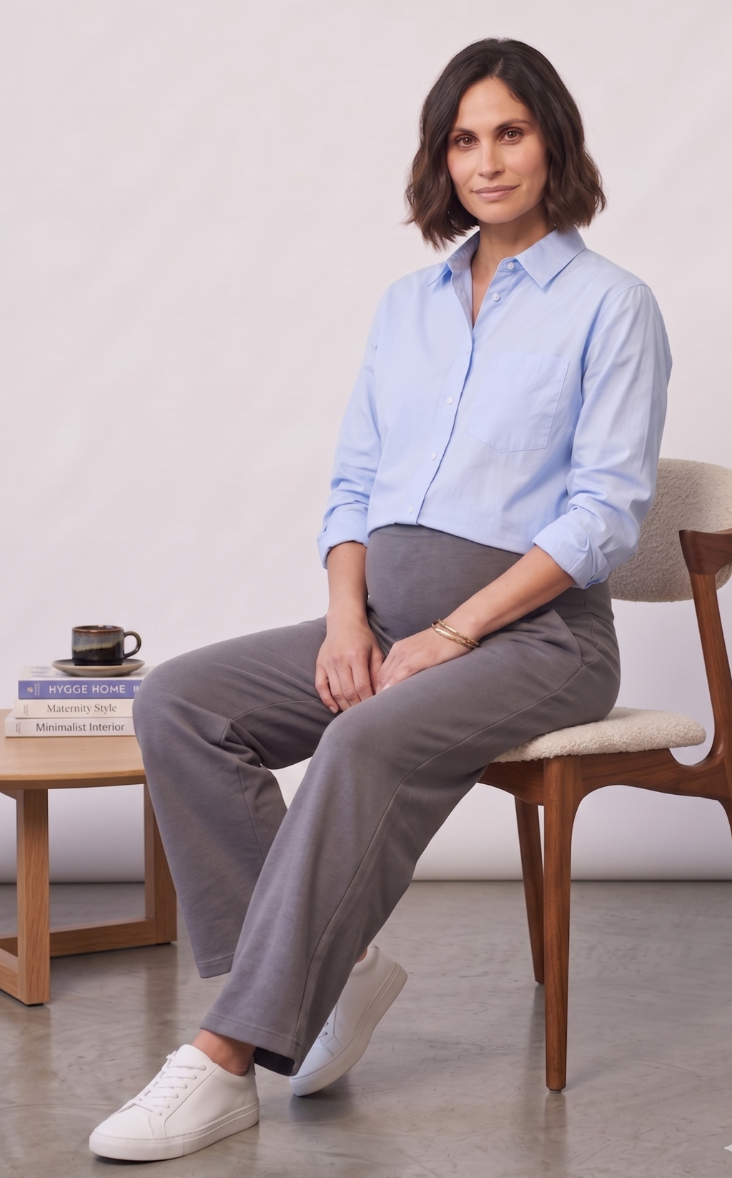 Over-Bump Straight Pants