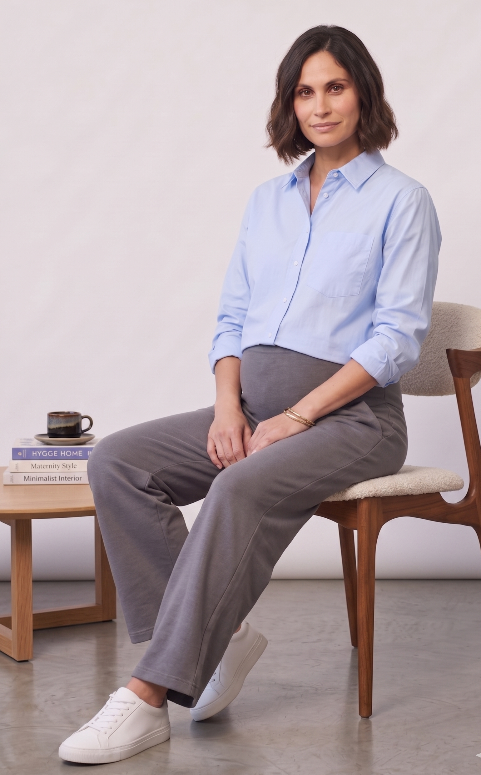 Over-Bump Straight Pants