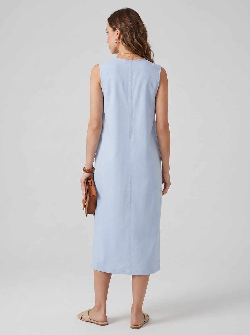 The Cocoon Dress - Sky Blue