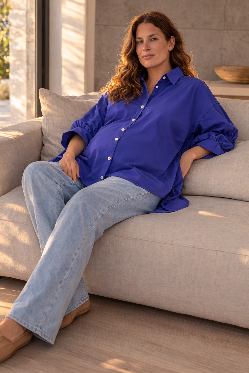 High-Low Drape Shirt