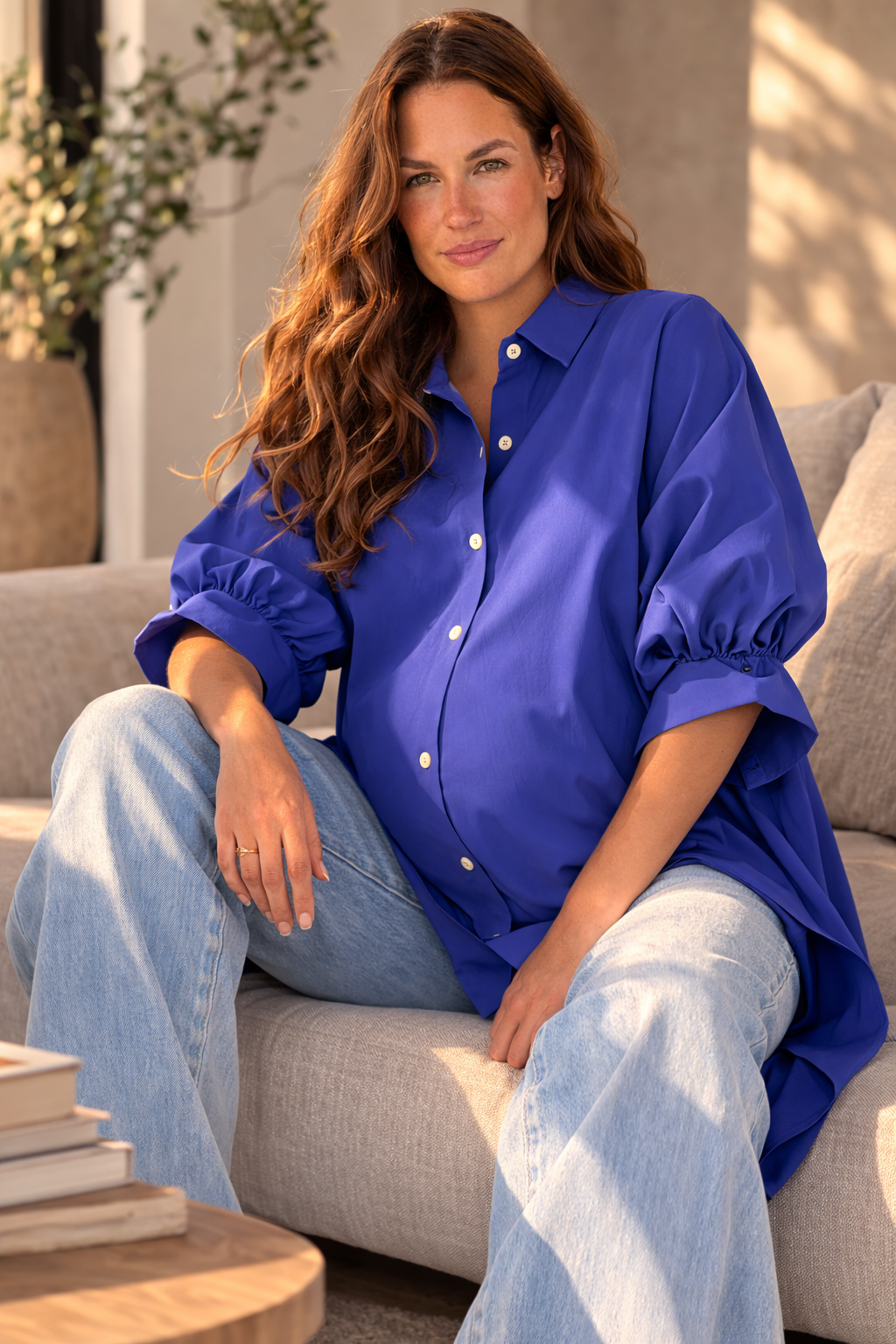 High-Low Drape Shirt