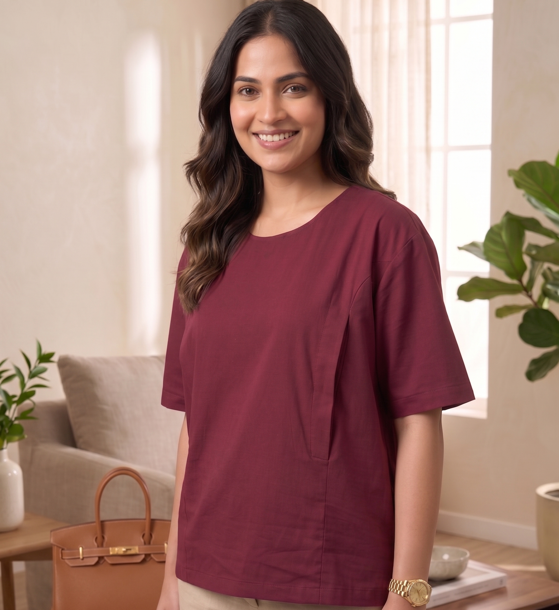 Magnetic Snap Nursing Tee